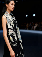 CHANEL 25S SCARF 135 IN CASHMERE 991638