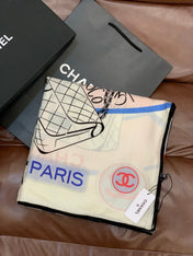 CHANEL 25S SCARF 135 IN CASHMERE 991652