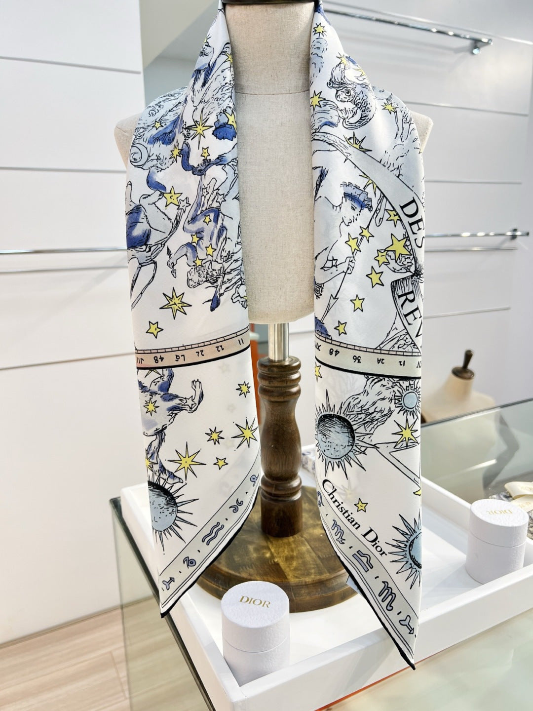 DIOR 26S SCARF 90CM IN SILK 274731