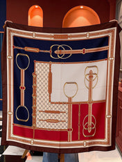GUCCI 26S SCARF 140 IN CASHMERE AND SILK 290755