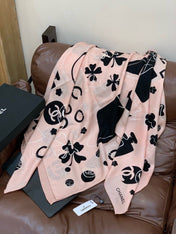 CHANEL 26S SCARF 140 IN CASHMERE AND SILK 303153