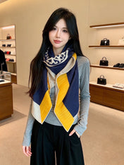 HERMES 26S SCARF 140 IN CASHMERE AND SILK 304242