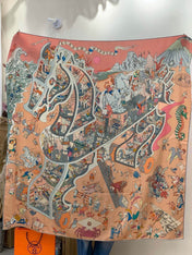 HERMES 26S SCARF 135 IN CASHMERE AND SILK 304245