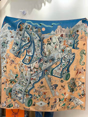HERMES 26S SCARF 135 IN CASHMERE AND SILK 304249