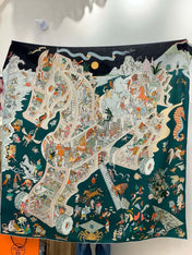 HERMES 26S SCARF 135 IN CASHMERE AND SILK 304251