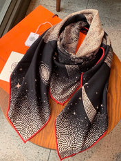 HERMES 26S SCARF 140 IN CASHMERE AND SILK 304678
