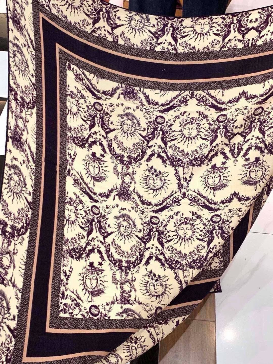 DIOR 26S SCARF 135CM IN CASHMERE SILK 304709