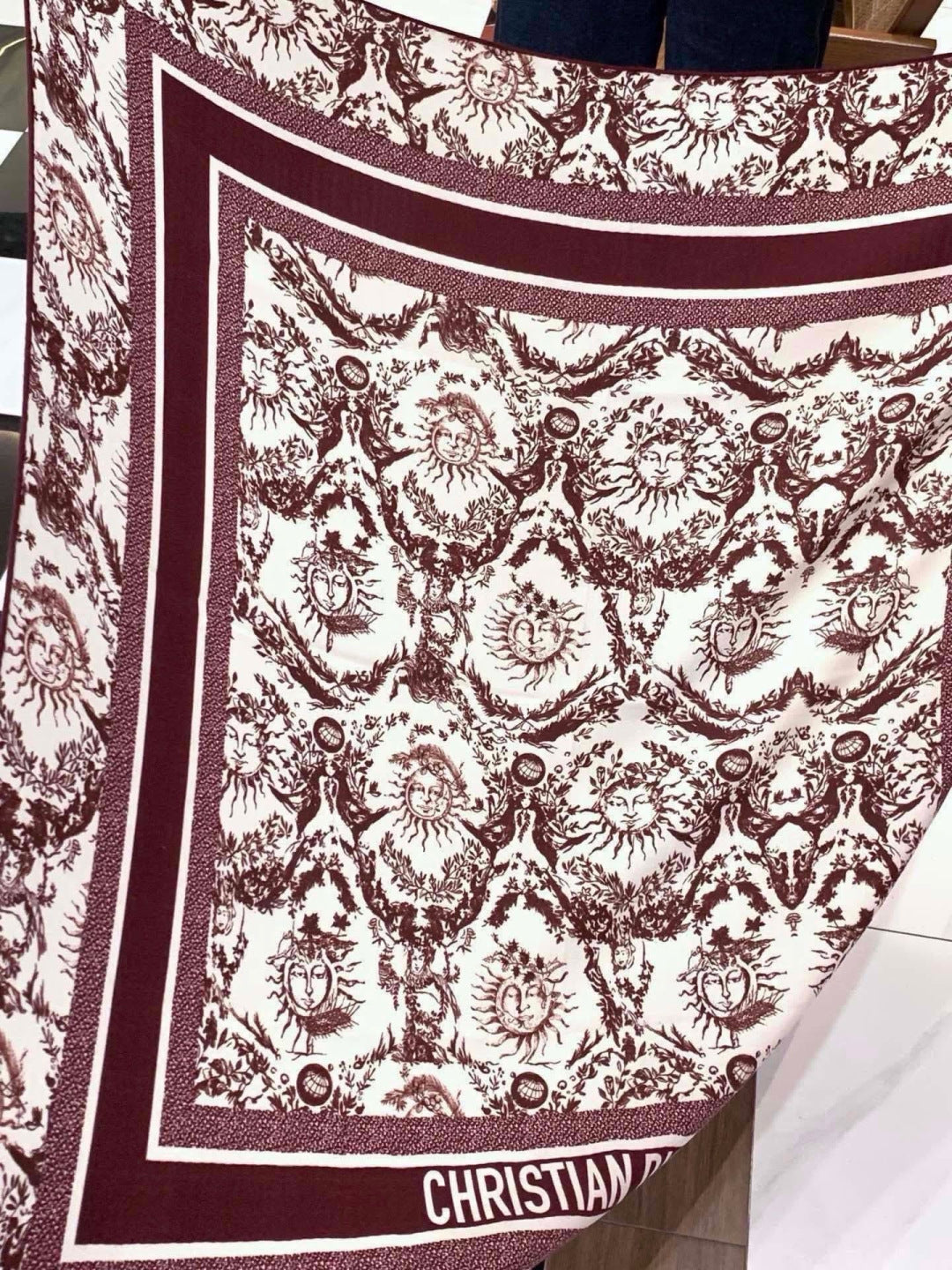 DIOR 26S SCARF 135CM IN CASHMERE SILK 304710