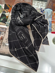 CHANEL 26S SCARF 140 IN CASHMERE AND SILK 304714