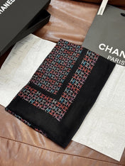 CHANEL 26S SCARF 200 IN CASHMERE AND SILK 306090