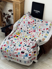 CHANEL 26S SCARF 200 IN CASHMERE AND SILK 307209