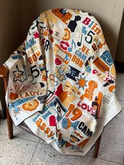 CHANEL 26S SCARF 135 IN CASHMERE AND SILK 309871