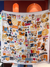 CHANEL 26S SCARF 135 IN CASHMERE AND SILK 309871