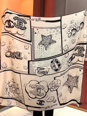 CHANEL 26S SCARF 140 IN SILK 311979