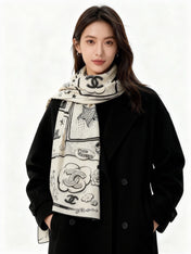 CHANEL 26S SCARF 140 IN SILK 311979