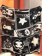 CHANEL 26S SCARF 140 IN SILK 311980
