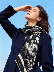 CHANEL 26S SCARF 140 IN SILK 311980
