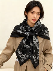 CHANEL 26S SCARF 135 IN SILK AND CASHMERE 313314
