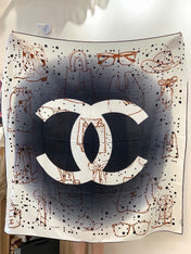 CHANEL 26S SCARF 140 IN SILK AND CASHMERE 313316