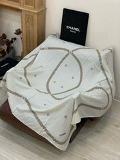 CHANEL 26S SCARF 135 IN SILK AND CASHMERE 313344