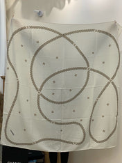 CHANEL 26S SCARF 135 IN SILK AND CASHMERE 313344