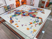 HERMES 26S SCARF 140 IN SILK AND CASHMERE 496067