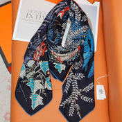 HERMES 26S SCARF 135 IN SILK AND CASHMERE 499970