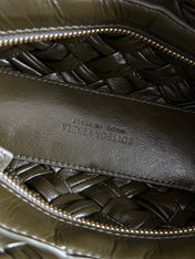 KELIMERO CHA-CHA CLUTCH 28.5 IN DARK GREEN LAMBSKIN