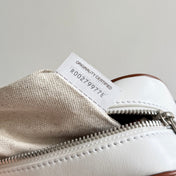 BOTTEGA VENETA 25S SMALL INTRECCIATO CAMERA BAG 24 IN WHITE CALFSKIN