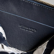 BOTTEGA VENETA 25S CONCERT POUCH 18 IN ZEBRA PATTERN CALFSKIN GOLD HARDWARE