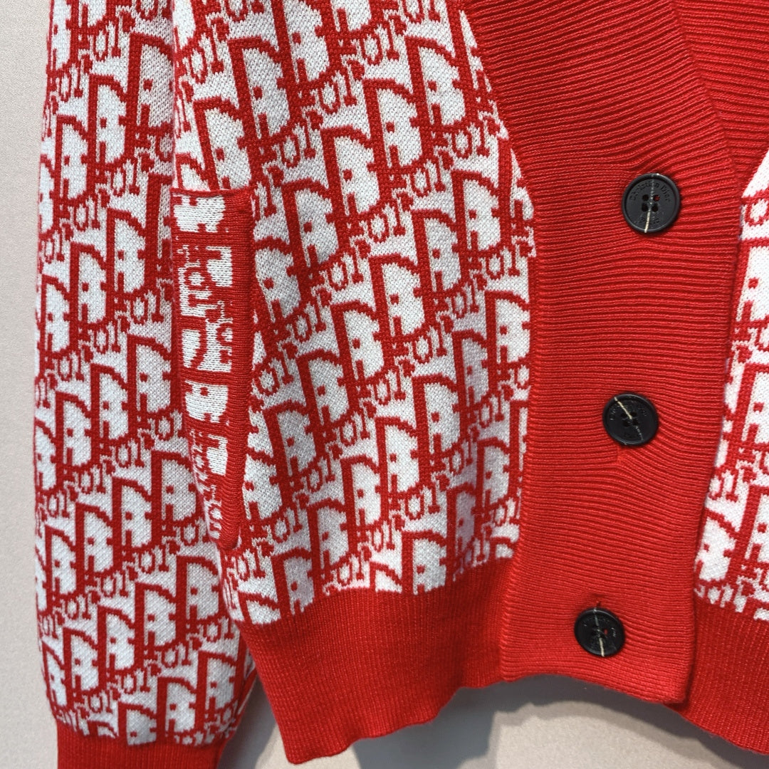 DIOR 25S V-NECK KNIT CARDIGAN 697