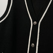 CHANEL 26S SLEEVELESS V-NECK BLAZER 670