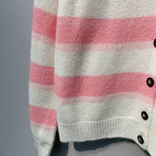 DIOR 26S STRIPED V-NECK CARDIGAN 999