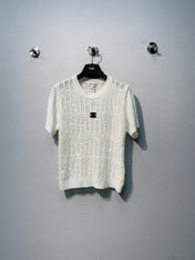 CHANEL 26S SHORT-SLEEVE KNIT TOP STYLE 1084