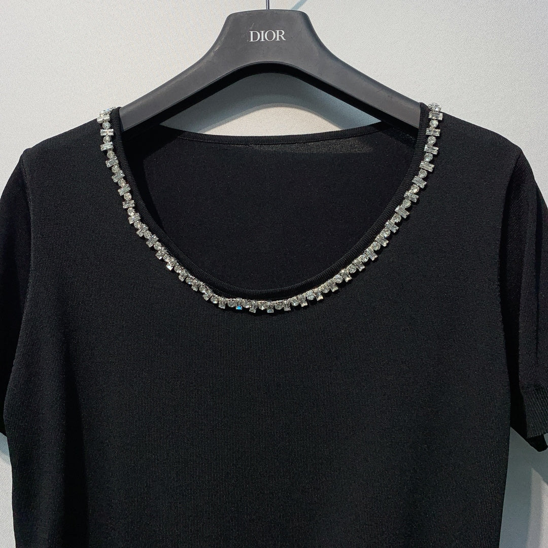 CHANEL 26S SHORT-SLEEVE KNIT TOP STYLE 1077