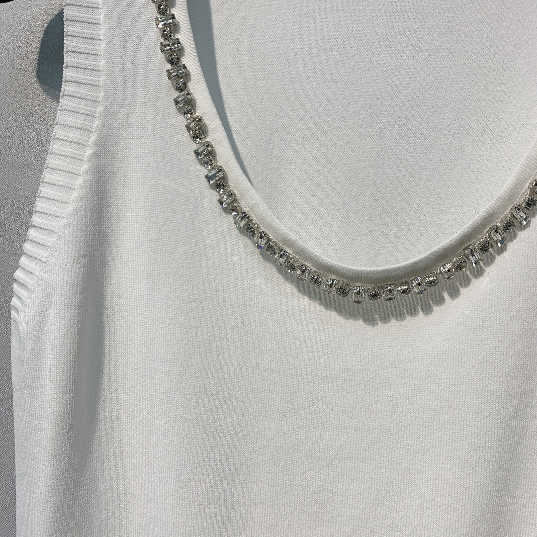 CHANEL 26S LIGHTWEIGHT KNIT TANK TOP STYLE 1076