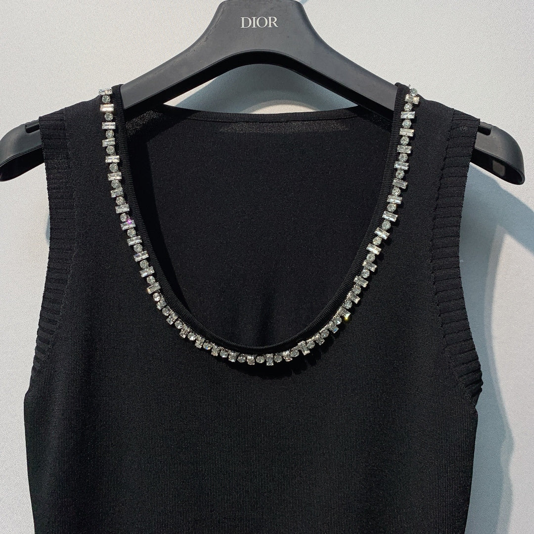 CHANEL 26S LIGHTWEIGHT KNIT TANK TOP STYLE 1075