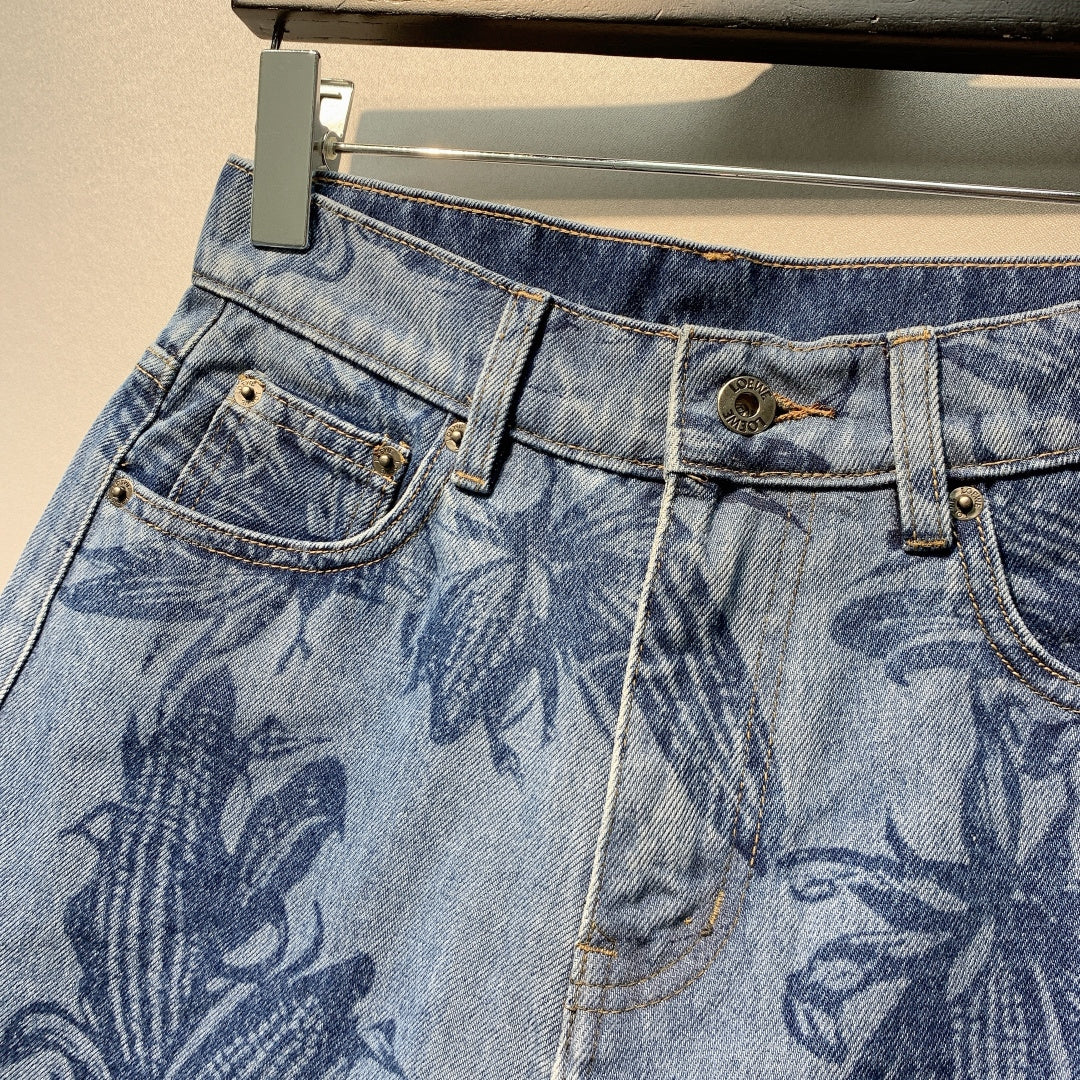 LOEWE 26S DENIM SHORTS 492