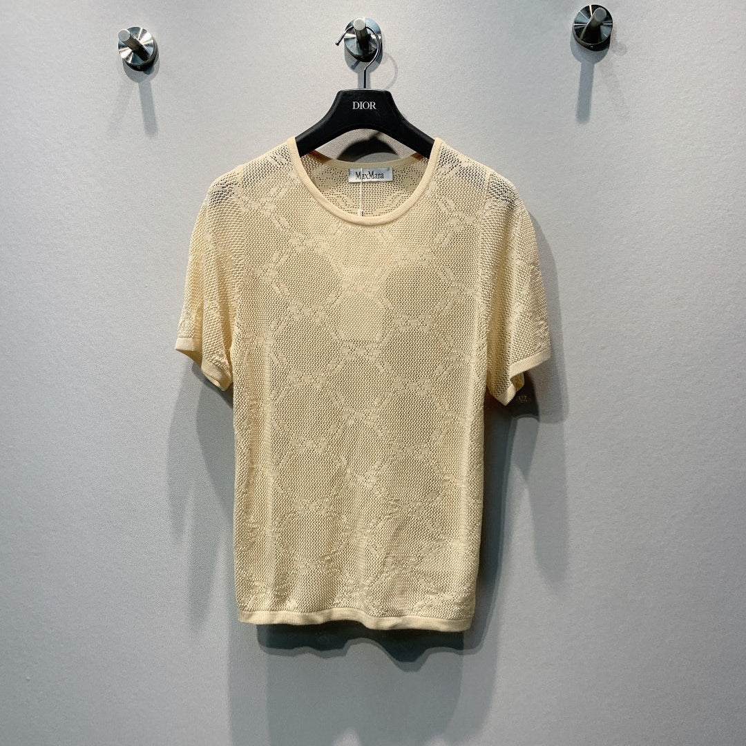 MAXMARA 26S CUTOUT SHORT-SLEEVE T-SHIRT 275