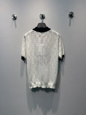 CHANEL 26S SHORT SLEEVE KNIT POLO STYLE 1247