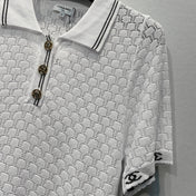 CHANEL 26S SHORT SLEEVE POLO TOP STYLE 1274