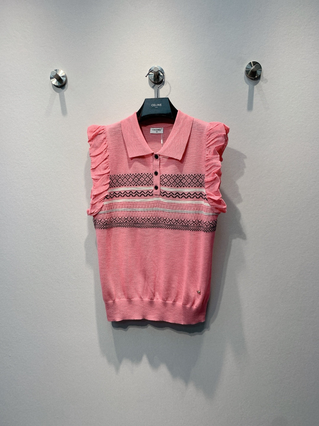 CHANEL 26S KNIT POLO TOP 1477