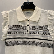 CHANEL 26S KNIT POLO TOP 1476