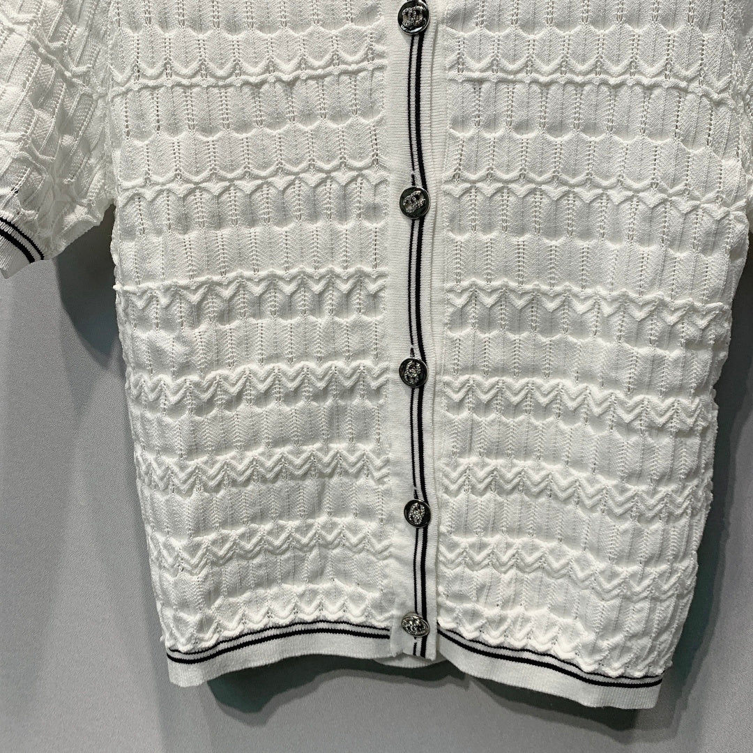 CHANEL 26S SHORT-SLEEVE KNIT TOP 1460