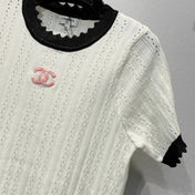 CHANEL 26S SHORT-SLEEVE KNIT TOP 1458