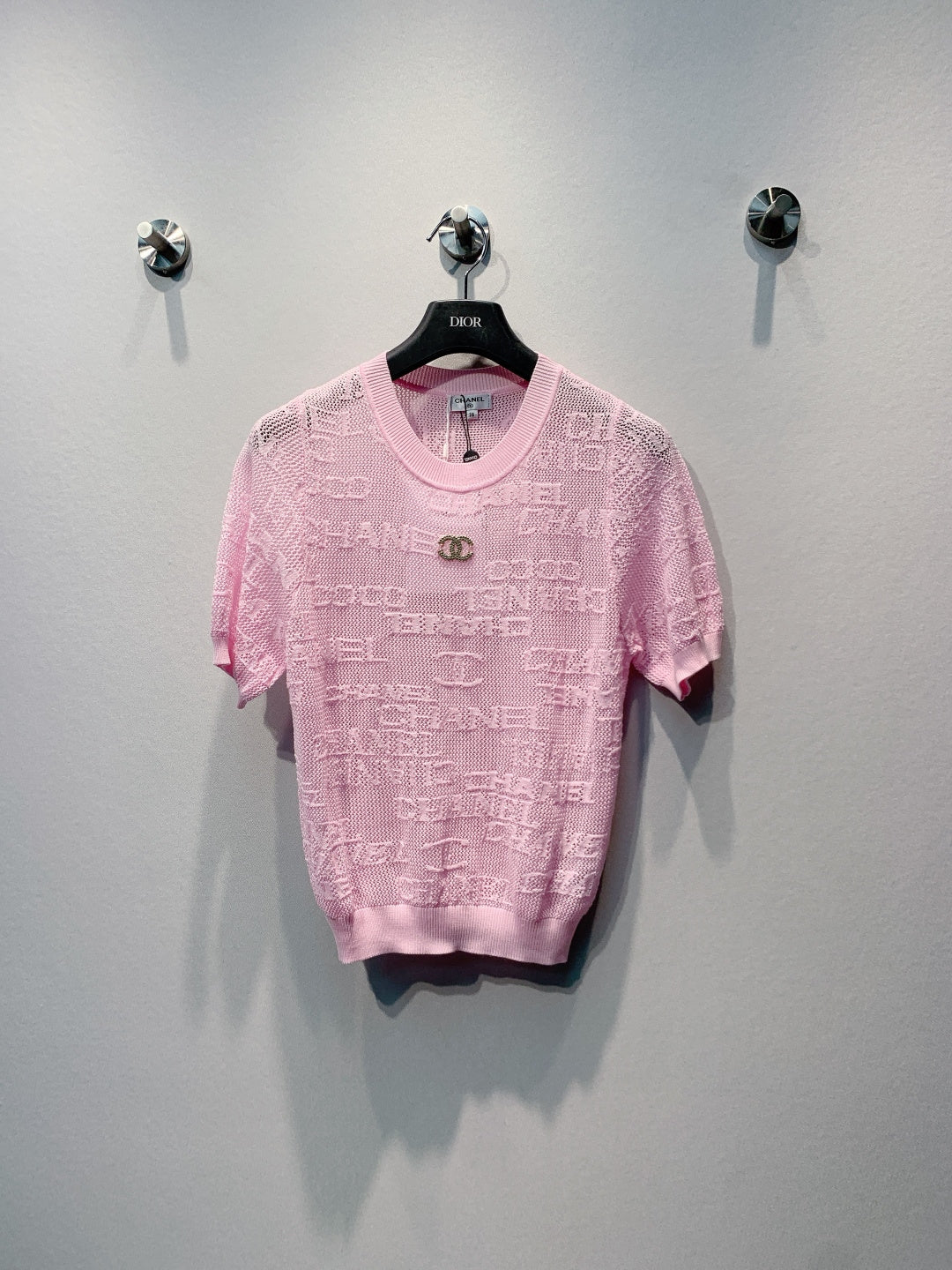 CHANEL 26S SHORT-SLEEVE KNIT TOP 1455