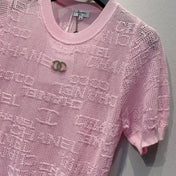 CHANEL 26S SHORT-SLEEVE KNIT TOP 1455