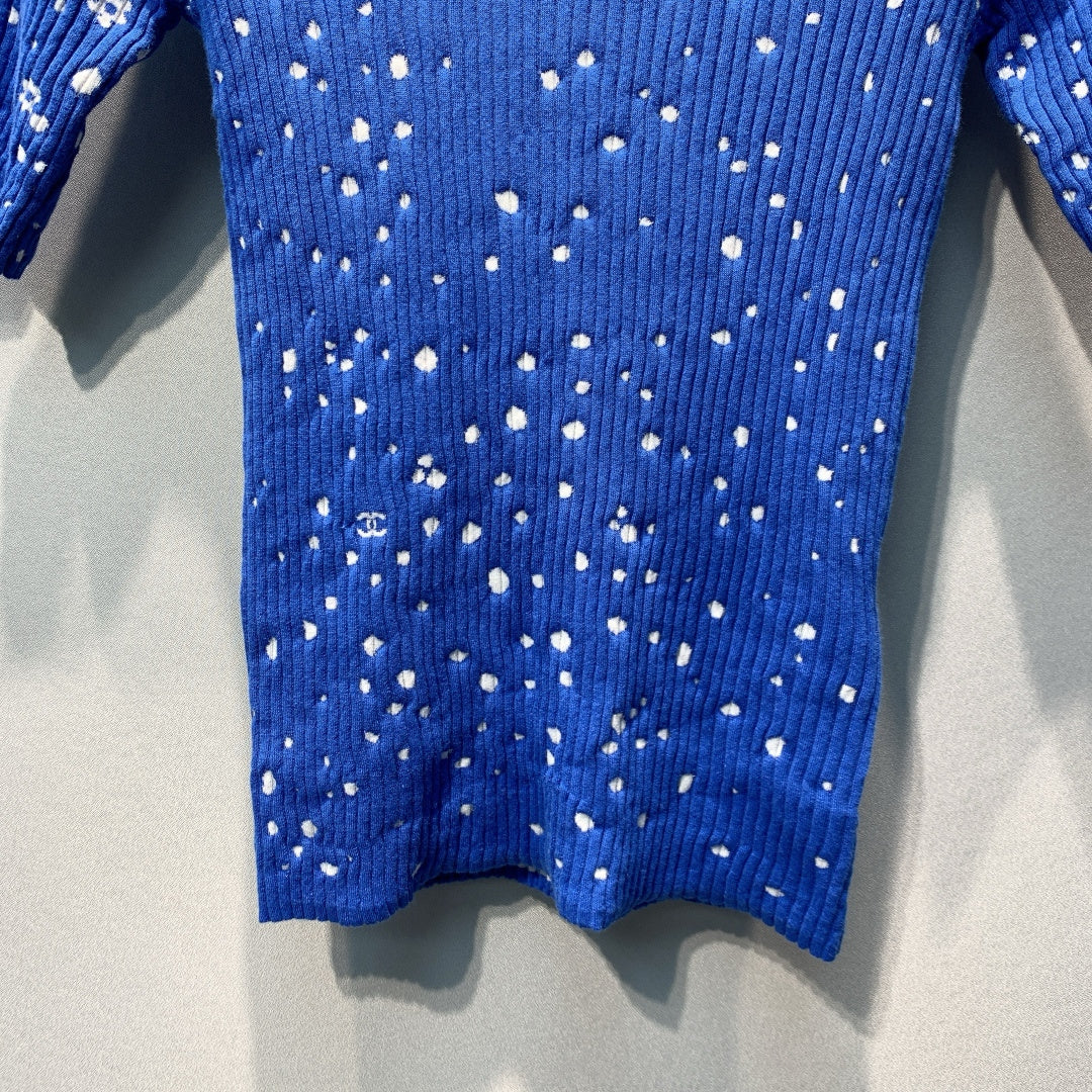 CHANEL 26S SHORT-SLEEVE KNIT TOP 1388