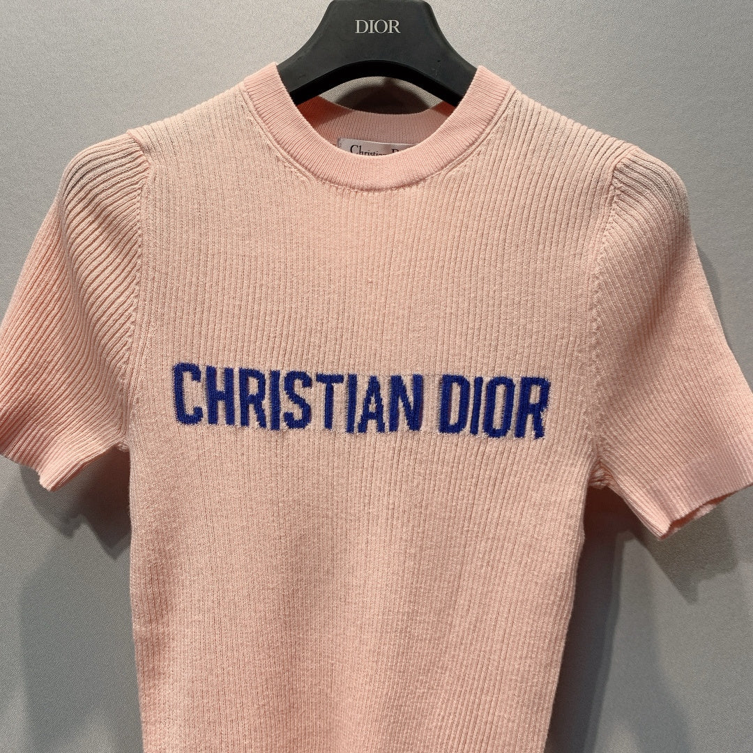 DIOR 26S SHORT-SLEEVE KNIT TOP 1366