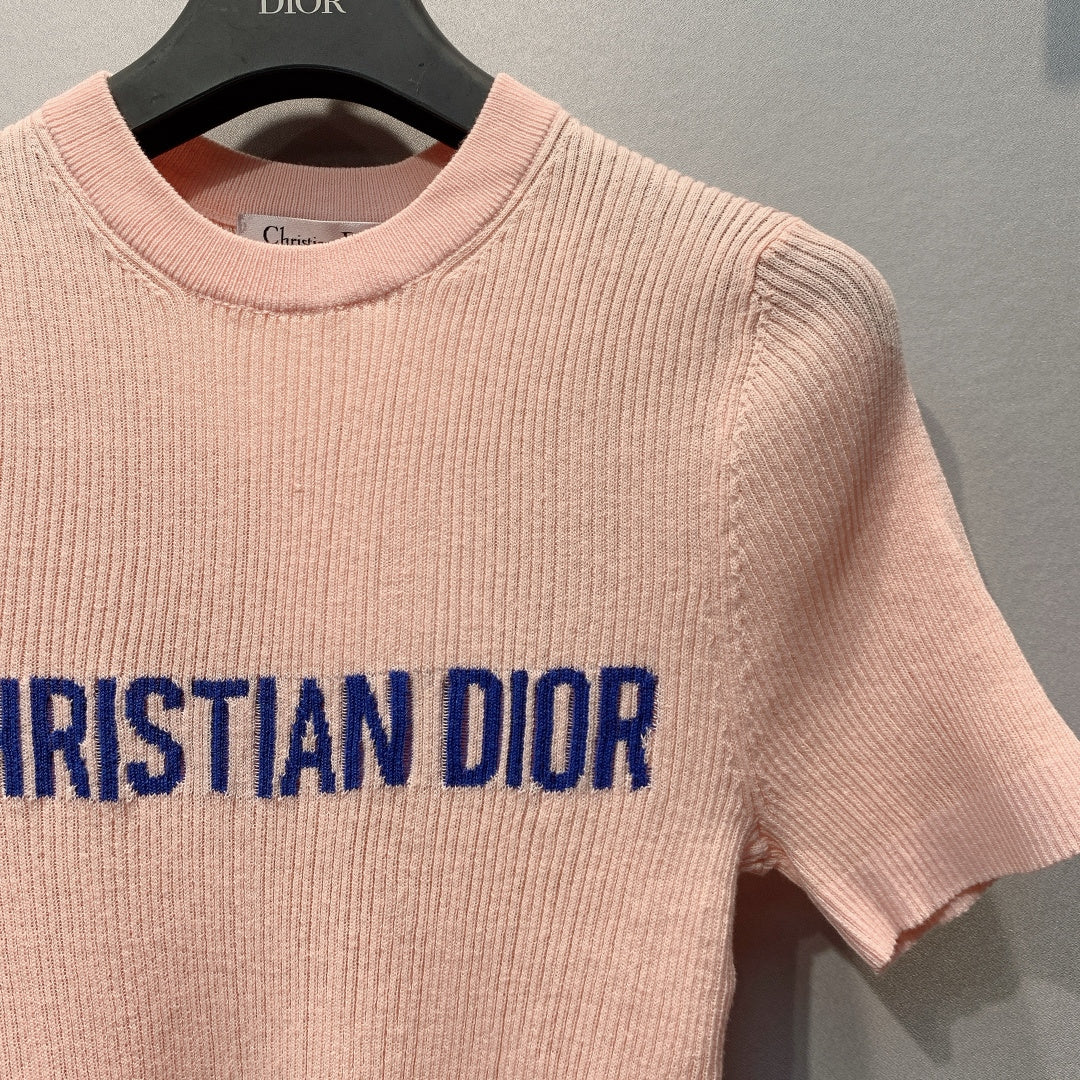 DIOR 26S SHORT-SLEEVE KNIT TOP 1366